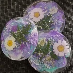 Resin coasters